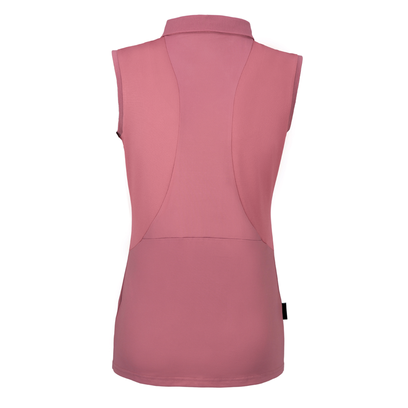 Pikeur Jarla Ladies Sleeveless Polo Shirt - Noble Rose-1
